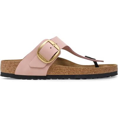 Sandales femme Birkenstock Gizeh Big Buckle Nubuck Leather Rose 37 Étroit - Publicité Sandales femme Birkenstock Gizeh Big Buckle Nubuck Leather Rose 37 Étroit - Publicité