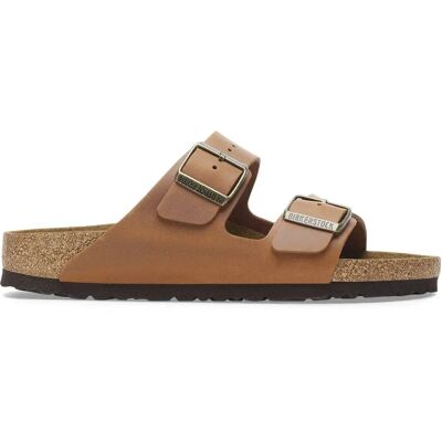 Sandales Birkenstock Arizona Oiled Leather Marron 36 Étroit - Publicité Sandales Birkenstock Arizona Oiled Leather Marron 36 Étroit - Publicité