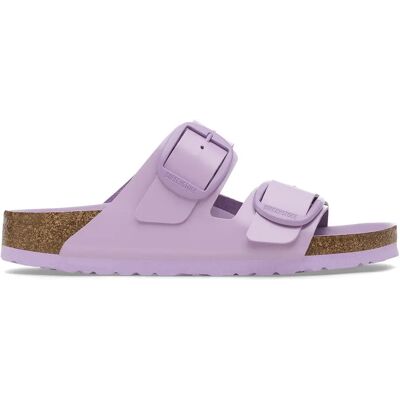 Mules femme Birkenstock Arizona Big Buckle Natural Leather Patent Violet 37 Étroit - Publicité Mules femme Birkenstock Arizona Big Buckle Natural Leather Patent Violet 37 Étroit - Publicité