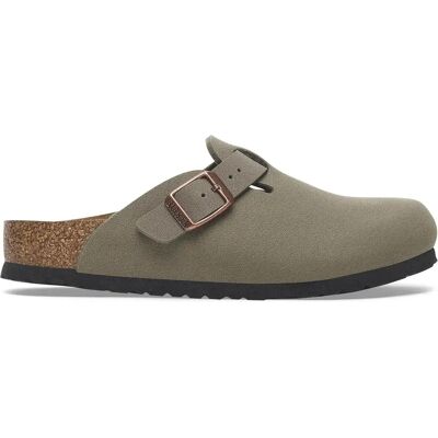 Sabots enfant Birkenstock Boston BS Birko-Flor Birkibuc Gris 31 Étroit - Publicité Sabots enfant Birkenstock Boston BS Birko-Flor Birkibuc Gris 31 Étroit - Publicité