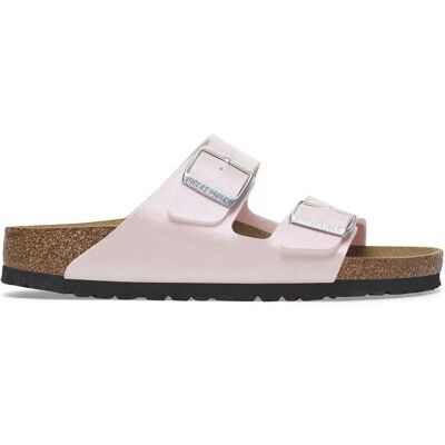 Sandales femme Birkenstock Arizona Birko-Flor Rose 38 Étroit - Publicité Sandales femme Birkenstock Arizona Birko-Flor Rose 38 Étroit - Publicité