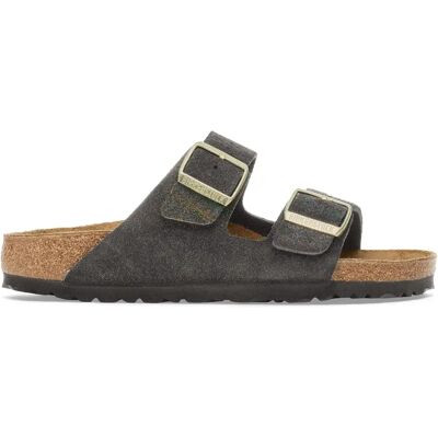 Sandales en cuir suédé femme Birkenstock Arizona Noir 36 Étroit - Publicité Sandales en cuir suédé femme Birkenstock Arizona Noir 36 Étroit - Publicité