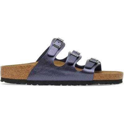 Sandales femme Birkenstock Florida BS Birko-Flor Bleu 43 Étroit - Publicité Sandales femme Birkenstock Florida BS Birko-Flor Bleu 43 Étroit - Publicité