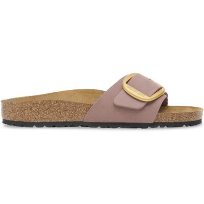 Sandales en cuir nubuck à grosse boucle femme Birkenstock Madrid Violet 38 - Publicité Sandales en cuir nubuck à grosse boucle femme Birkenstock Madrid Violet 38 - Publicité