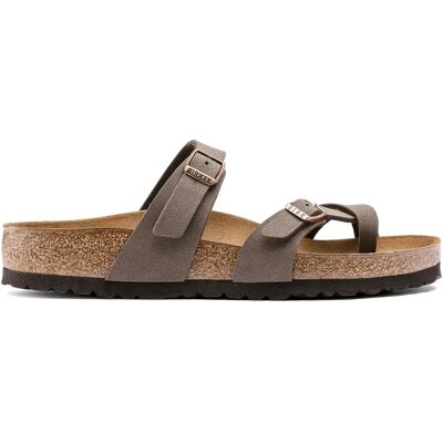 Sandales Birkenstock Mayari Birko-Flor Birkibuc Marron 37 - Publicité Sandales Birkenstock Mayari Birko-Flor Birkibuc Marron 37 - Publicité