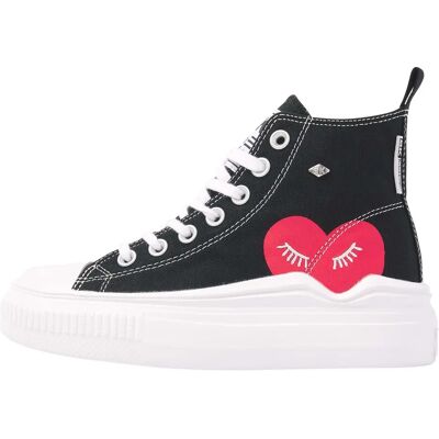 Baskets femme British Knights Kaya Flow Mid Noir 40 - Publicité Baskets femme British Knights Kaya Flow Mid Noir 40 - Publicité