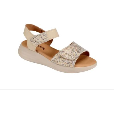 Sandales compensées femme Bruman 3570 Beige 35 - Publicité Sandales compensées femme Bruman 3570 Beige 35 - Publicité