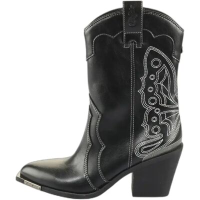 Bottines femme Buffalo West Boot Noir 40 - Publicité Bottines femme Buffalo West Boot Noir 40 - Publicité