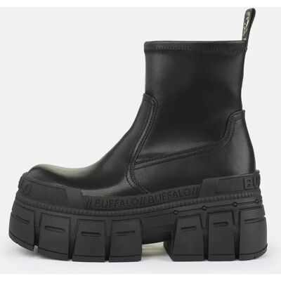 Bottines vegan nappa femme Buffalo Gospher Noir 41 - Publicité Bottines vegan nappa femme Buffalo Gospher Noir 41 - Publicité