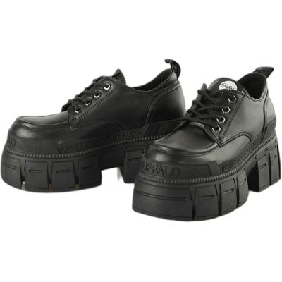 Derbie femme Buffalo Gospher Lace Up CS BS Noir 40 - Publicité Derbie femme Buffalo Gospher Lace Up CS BS Noir 40 - Publicité