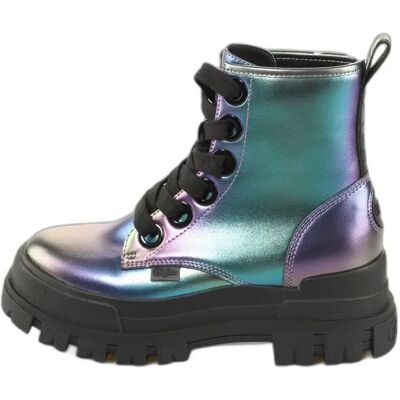 Bottines femme Buffalo Aspha Lace Up Hi Violet 37 - Publicité Bottines femme Buffalo Aspha Lace Up Hi Violet 37 - Publicité