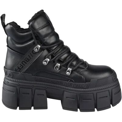 Bottines femme Buffalo Gospher Hike Mid Pad Noir 36 - Publicité Bottines femme Buffalo Gospher Hike Mid Pad Noir 36 - Publicité