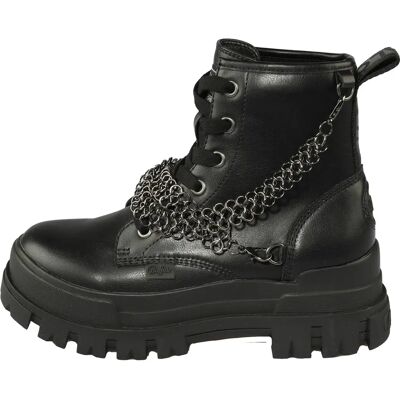 Bottines femme Buffalo Aspha Chain Noir 38 - Publicité Bottines femme Buffalo Aspha Chain Noir 38 - Publicité