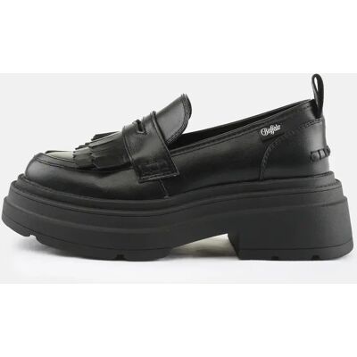 Mocassins vegan nappa femme Buffalo Mars Loafer Noir 40 - Publicité Mocassins vegan nappa femme Buffalo Mars Loafer Noir 40 - Publicité