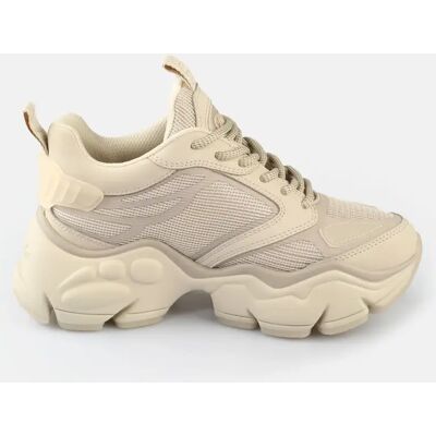 Baskets femme Buffalo Binary Athena Beige 38 - Publicité Baskets femme Buffalo Binary Athena Beige 38 - Publicité