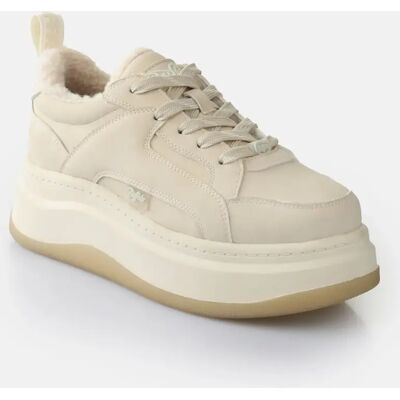 Baskets femme Buffalo Celes Lo Warm Beige 40 - Publicité Baskets femme Buffalo Celes Lo Warm Beige 40 - Publicité