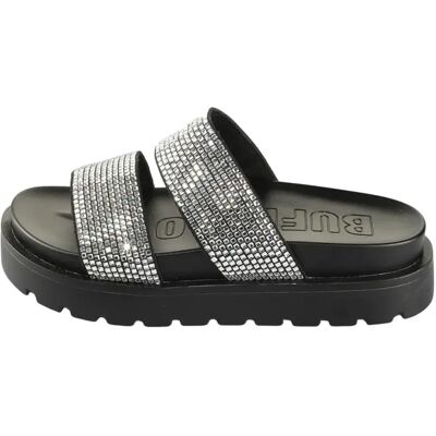 Sandales femme Buffalo Raya Tss Spark - Vegan Textile Noir 41 - Publicité Sandales femme Buffalo Raya Tss Spark - Vegan Textile Noir 41 - Publicité