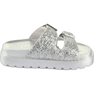 Mules femme Buffalo Raya Ari Glam - Vegan Glitter Argenté 39 - Publicité Mules femme Buffalo Raya Ari Glam - Vegan Glitter Argenté 39 - Publicité