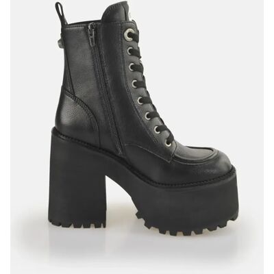 Bottines femme Buffalo Killah Lace Up - Vegan Nappa Mid Noir 38 - Publicité Bottines femme Buffalo Killah Lace Up - Vegan Nappa Mid Noir 38 - Publicité