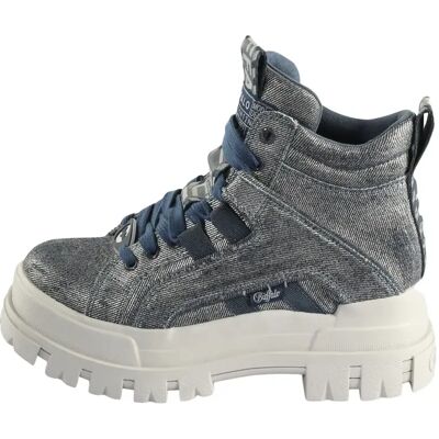 Bottines femme Buffalo Aspha NC Mid - Vegan Denim Bleu 41 - Publicité Bottines femme Buffalo Aspha NC Mid - Vegan Denim Bleu 41 - Publicité
