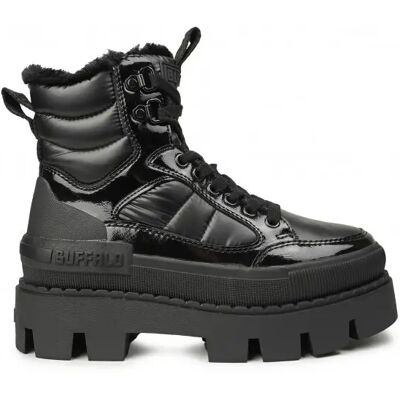 Bottines à lacets femme Buffalo Raven Snow Mid Noir 40 - Publicité Bottines à lacets femme Buffalo Raven Snow Mid Noir 40 - Publicité