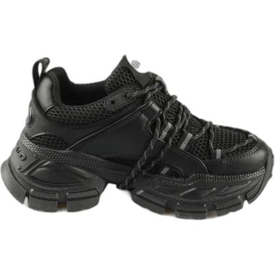 Baskets en vegan nappa et mesh femme Buffalo Saturn Lace Noir 36 - Publicité Baskets en vegan nappa et mesh femme Buffalo Saturn Lace Noir 36 - Publicité