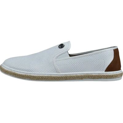 Baskets Bugatti Slip Blanc 44 - Publicité Baskets Bugatti Slip Blanc 44 - Publicité