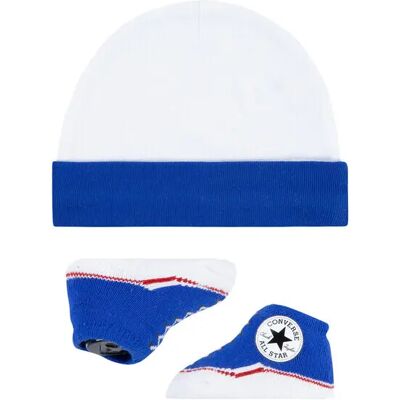 Ensemble bonnet et chaussons bébé Converse CHN CTP Bleu 6/12 mois - Publicité Ensemble bonnet et chaussons bébé Converse CHN CTP Bleu 6/12 mois - Publicité