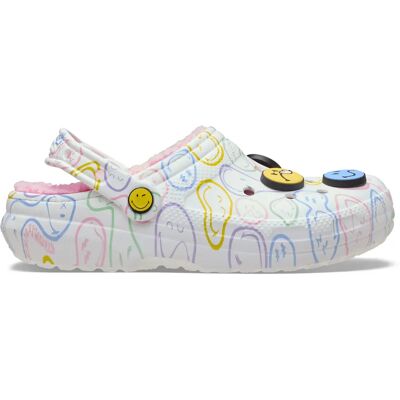 Sabots Crocs Smiley Classic Lined Multicolore 45/46 - Publicité Sabots Crocs Smiley Classic Lined Multicolore 45/46 - Publicité