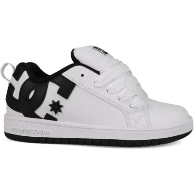 Baskets enfant DC Shoes Court Graffik Blanc 30 - Publicité Baskets enfant DC Shoes Court Graffik Blanc 30 - Publicité
