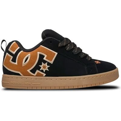 Baskets avec tige en cuir DC Shoes Court Graffik Noir 44 - Publicité Baskets avec tige en cuir DC Shoes Court Graffik Noir 44 - Publicité