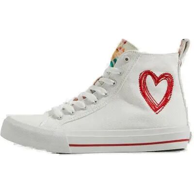Baskets femme Desigual Beta Heart Blanc 41 - Publicité Baskets femme Desigual Beta Heart Blanc 41 - Publicité
