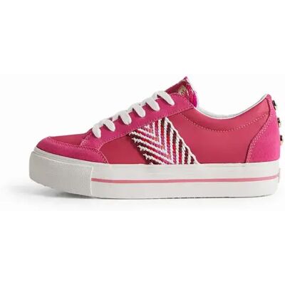 Baskets femme Desigual Street Exotic Rouge 37 - Publicité Baskets femme Desigual Street Exotic Rouge 37 - Publicité
