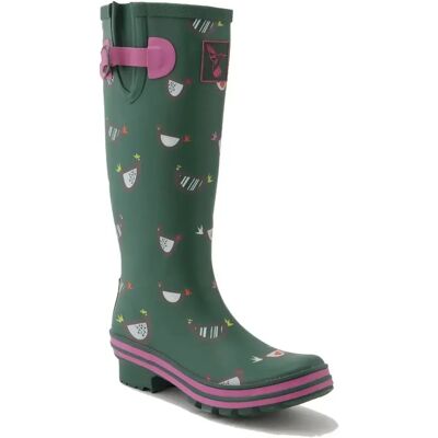 Bottes de pluie femme Evercreatures Chicken Vert 37 - Publicité Bottes de pluie femme Evercreatures Chicken Vert 37 - Publicité