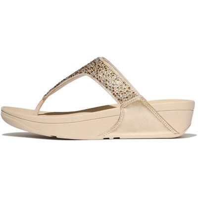 Tongs femme FitFlop Lulu Crystal-Mix Doré 43 - Publicité Tongs femme FitFlop Lulu Crystal-Mix Doré 43 - Publicité