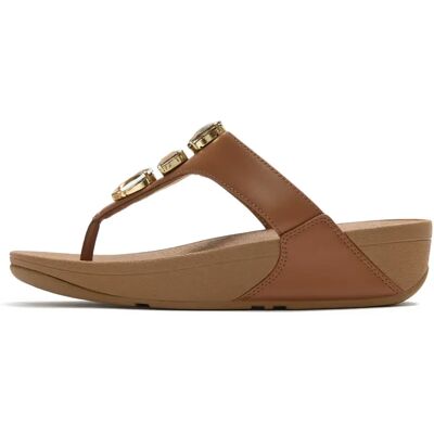 Tongs entre-doigt femme FitFlop Lulu Ultra-Jewel Marron 40 - Publicité Tongs entre-doigt femme FitFlop Lulu Ultra-Jewel Marron 40 - Publicité