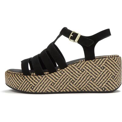 Sandales compensées femme FitFlop PlatFForms Noir 42 - Publicité Sandales compensées femme FitFlop PlatFForms Noir 42 - Publicité