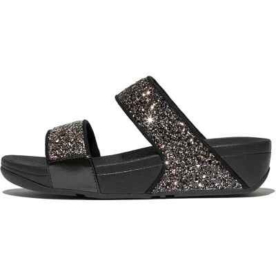 Sandales compensées à paillettes femme FitFlop Lulu Noir 36 - Publicité Sandales compensées à paillettes femme FitFlop Lulu Noir 36 - Publicité
