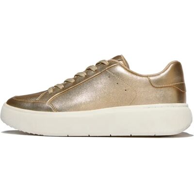 Baskets cuir métallisé femme FitFlop Rtg Doré 40 - Publicité Baskets cuir métallisé femme FitFlop Rtg Doré 40 - Publicité