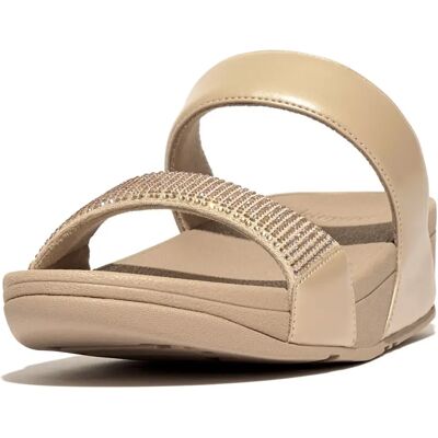 Mules compensées femme FitFlop Lulu Slide Beige 36 - Publicité Mules compensées femme FitFlop Lulu Slide Beige 36 - Publicité