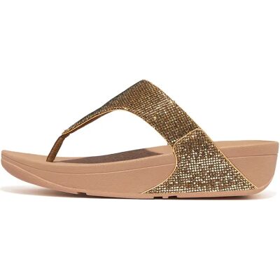 Sandales femme FitFlop Lulu Toe Post - Glitterball Doré 38 - Publicité Sandales femme FitFlop Lulu Toe Post - Glitterball Doré 38 - Publicité