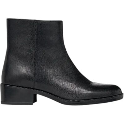 Bottines en cuir souple femme Geox Camexia Noir 37,5 - Publicité Bottines en cuir souple femme Geox Camexia Noir 37,5 - Publicité