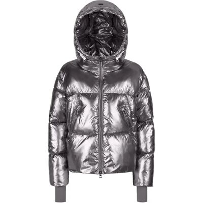 Doudoune à capuche femme Geox Spherica B Gris 46 - Publicité Doudoune à capuche femme Geox Spherica B Gris 46 - Publicité