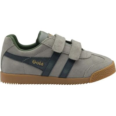 Baskets à scratch enfant Gola Harrier Strap Trainer Gris 30 - Publicité Baskets à scratch enfant Gola Harrier Strap Trainer Gris 30 - Publicité