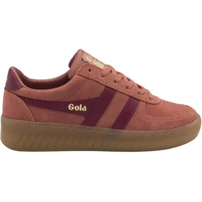 Baskets femme Gola Grandslam Suede Trainer Rouge 40 - Publicité Baskets femme Gola Grandslam Suede Trainer Rouge 40 - Publicité