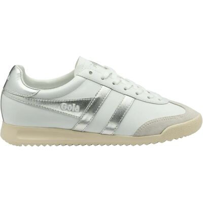 Baskets à lacet en cuir femme Gola Torpedo Mirror Argenté 40 - Publicité Baskets à lacet en cuir femme Gola Torpedo Mirror Argenté 40 - Publicité