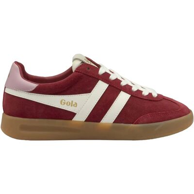 Baskets à lacet en daim femme Gola Cyclone Rouge 41 - Publicité Baskets à lacet en daim femme Gola Cyclone Rouge 41 - Publicité