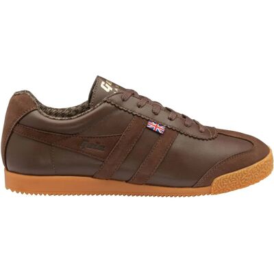 Baskets Gola Harrier Tweed Marron 45 - Publicité Baskets Gola Harrier Tweed Marron 45 - Publicité