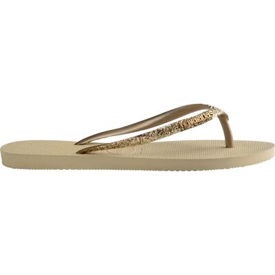 Tongs paillettés enfant Havaianas Slim II Beige 29/30 - Publicité Tongs paillettés enfant Havaianas Slim II Beige 29/30 - Publicité