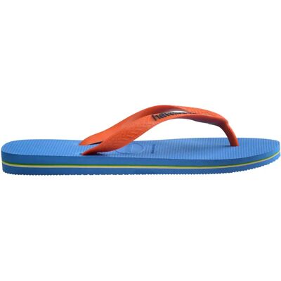 Tongs à logo Havaianas Brasil Bleu 37/38 - Publicité Tongs à logo Havaianas Brasil Bleu 37/38 - Publicité